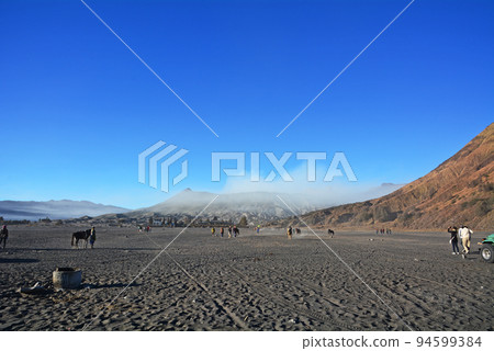 Mount Bromo, sacred mountain in Java, Indonesia 94599384