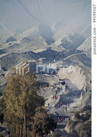 Mount Bromo, sacred mountain in Java, Indonesia Mount Bromo, sacred mountain in Java, Indonesia 94599387