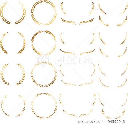 Handwritten leaf treatment gold Handwritten leaf treatment gold 94599943
