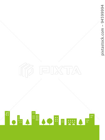 Illustration of a simple cityscape landscape Illustration of a simple cityscape landscape 94599994