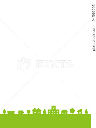 Illustration of a simple cityscape landscape 94599995