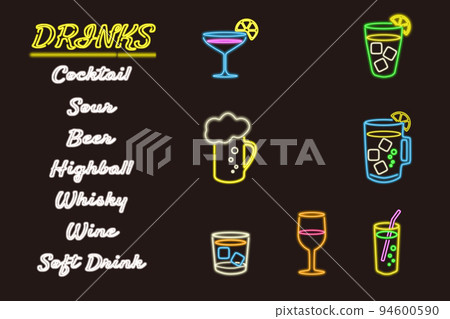 Drink menu neon sign Drink menu neon sign 94600590