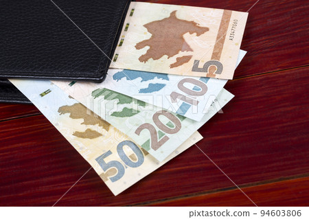Azerbaijani money in the black wallet a new series of banknotes Azerbaijani money in the black wallet a new series of banknotes 94603806