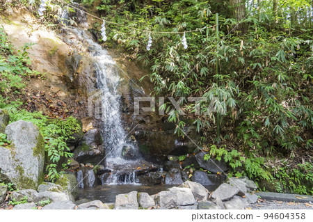 "Sazare Waterfall" behind the Worship Hall of Togakushi Shrine Chusha / Nagano City, Nagano Prefecture 94604358