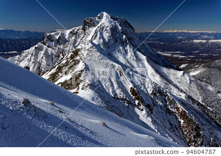 The Yatsugatake mountain range, Amidadake, and the Northern Alps as seen from the Bunzaburo Road The Yatsugatake mountain range, Amidadake, and the Northern Alps as seen from the Bunzaburo Road 94604787