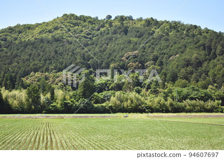 初夏藍天、山巒和鄉村 初夏藍天、山巒和鄉村 94607697