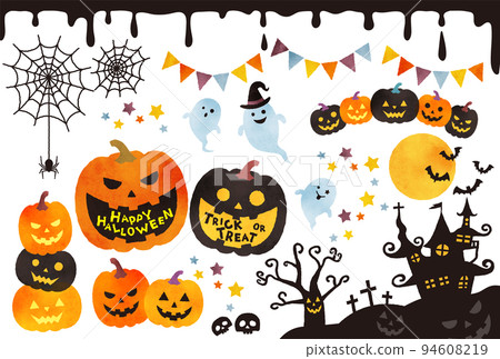 多彩可愛的萬聖節插畫集 94608219