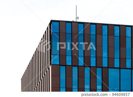 Leuven, Flemish Brabant, Belgium -  Contemporary design and straight patterns of office building facades 94609857