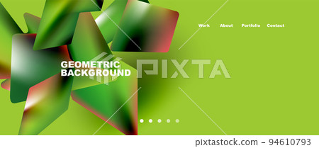 Abstract geometric landing page. Creative background for wallpaper, banner, background or web Abstract geometric landing page. Creative background for wallpaper, banner, background or web 94610793