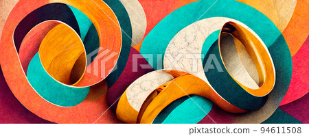 Abstract painting color texture. Modern futuristic pattern, loseup of the painting. luxury gold 94611508