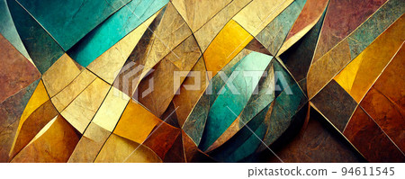 Abstract painting color texture. Modern futuristic pattern, loseup of the painting. luxury gold 94611545