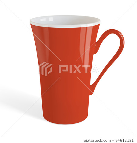 Red tea or coffee cup or mug isolated on white background vector illustration Red tea or coffee cup or mug isolated on white background vector illustration 94612181
