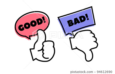 nice like bad icon vector illustration 94612690