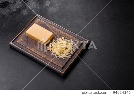 Raw pasta, mushrooms, onions, mince, spices and herbs to make a delicious paste Raw pasta, mushrooms, onions, mince, spices and herbs to make a delicious paste 94614345
