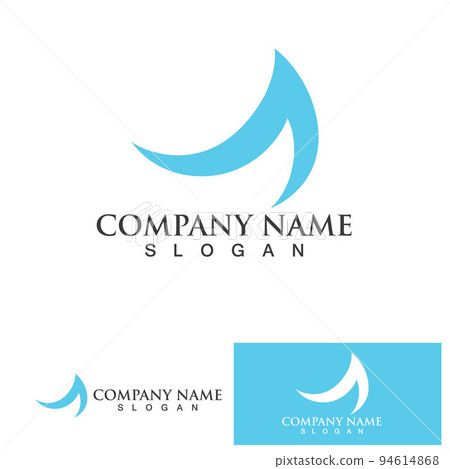 Wave logo beach simple vector 94614868