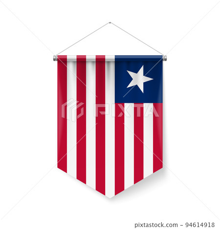 Pennant Flag Icon of Liberia 94614918