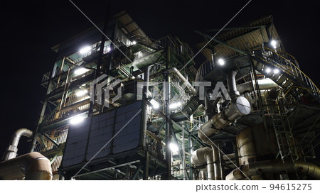Factory night view of Mitsubishi Chemical Hiroshima Office (former Mitsubishi Rayon Ohtake Office) in Ohtake City, Hiroshima Prefecture Factory night view of Mitsubishi Chemical Hiroshima Office (former Mitsubishi Rayon Ohtake Office) in Ohtake City, Hiroshima Prefecture 94615275