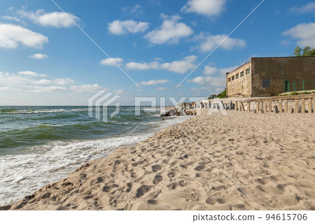 Waterside in Baltiysk, beach and Baltic sea Waterside in Baltiysk, beach and Baltic sea 94615706