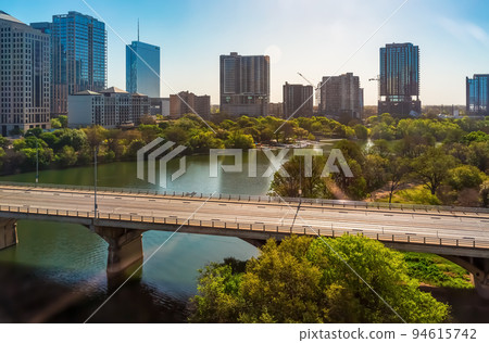 Downtown Austin Texas skyline and Colorado river Downtown Austin Texas skyline and Colorado river 94615742