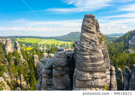 Rock city in the Adrspach Rocks, part of the Adrspach-Teplice Landscape Park in the Czech Republic 94616823