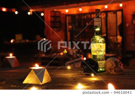 萬聖節裝飾品和燈光 94618041