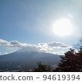 富士山與太陽相遇 94619394