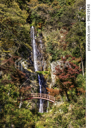 Goho Falls surrounded by autumn leaves Goho Falls surrounded by autumn leaves 94619548