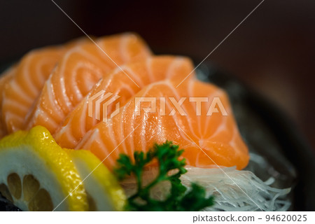 Japanese food sashimi salmon in japan restaurant 94620025