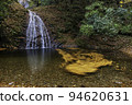 autumn leaves waterfall 94620631