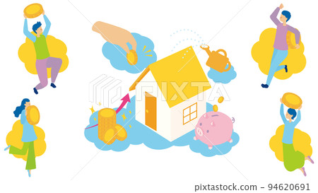 進行房地產投資的年輕男女 進行房地產投資的年輕男女 94620691