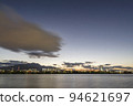 從龜尾東樂公園看洛東江的日落和雲彩 94621697