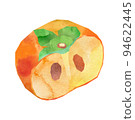 2 persimmons with seeds 94622445