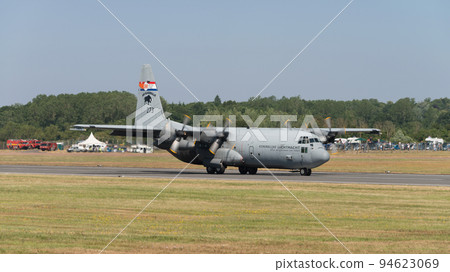 Dutch Air Force C-130H Transport Aircraft 100th Anniversary Painter Taxiing 94623069