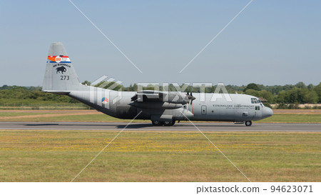 Dutch Air Force C-130H Transport Aircraft 100th Anniversary Painter Taxiing 94623071