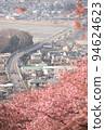 View of the city from Mt. Matsuda and the river in the distance 94624623