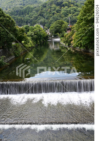 Arashiyama The weir seen from Nakanoshima Bridge 94626034