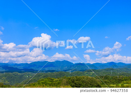 避暑勝地下條村的夏日風景，長野縣 94627358