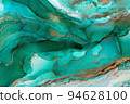 Abstract painting background, creative artwork in a turquoise color. 94628100