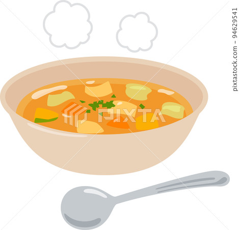 湯盤裡的蔬菜湯 94629541