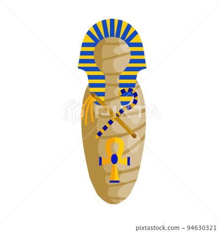 Mummy. Body of Pharaoh. Egyptian king. 94630321