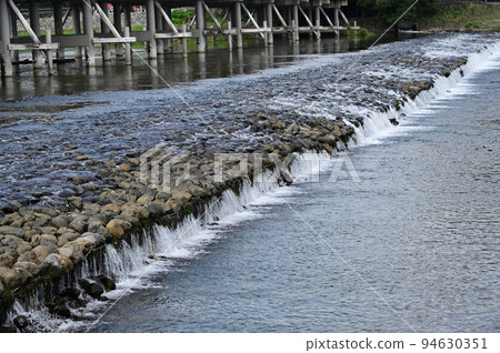 Togetsukyo bridge girder and weir Togetsukyo bridge girder and weir 94630351