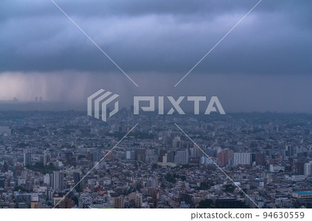 "Tokyo" Guerrilla heavy rain approaching in front of you, unstable atmosphere 94630559