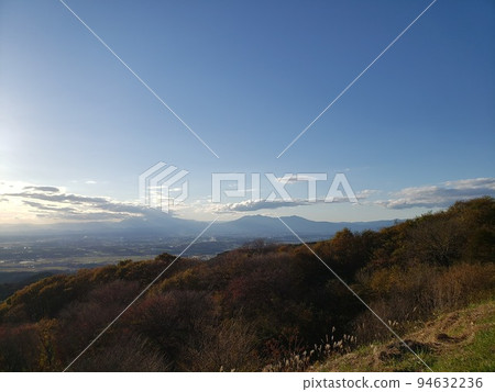 Dusk viewed from Mt. Otei Observatory in Otawara City, Tochigi Prefecture in autumn [November] 94632236