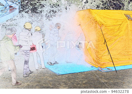 Fire prevention Disaster drill Smoke experience Fire prevention Disaster drill Smoke experience 94632278