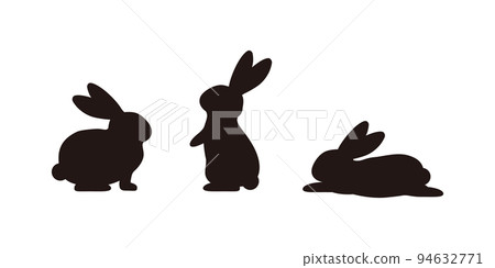兔子剪影 兔子剪影 94632771