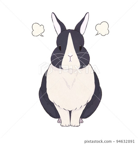 Black rabbit Dutch expression (angry) 94632891
