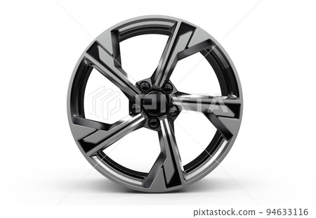 New rim isolated on a white background. 3D... - Stock Illustration ...