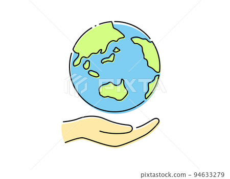 Hands and the Earth SDGs Environmental issues Climate measures Protect 94633279