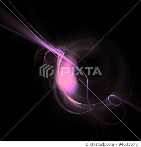 graphic black and purple space illustration, star system, rendering, design 94633678
