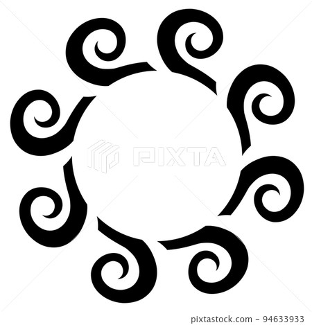 Ancient Greek frame with weves pattern, antique border from Greece Ancient Greek frame with weves pattern, antique border from Greece 94633933
